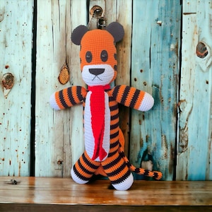 Handmade Tiger 13 inches or 19 inches crocheted stuffed tiger Baby gifts handmade special Christmas gifts