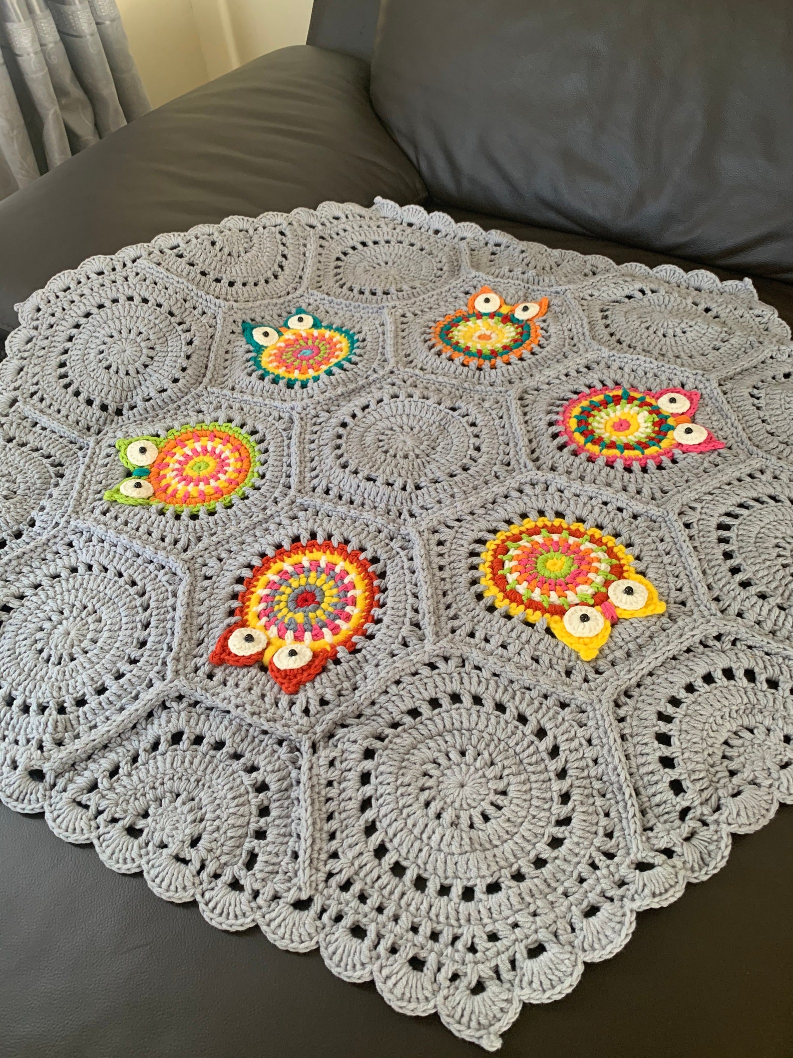 Handmade crochet play mat HEXAGON MAT home decor HEXAGON mat Etsy