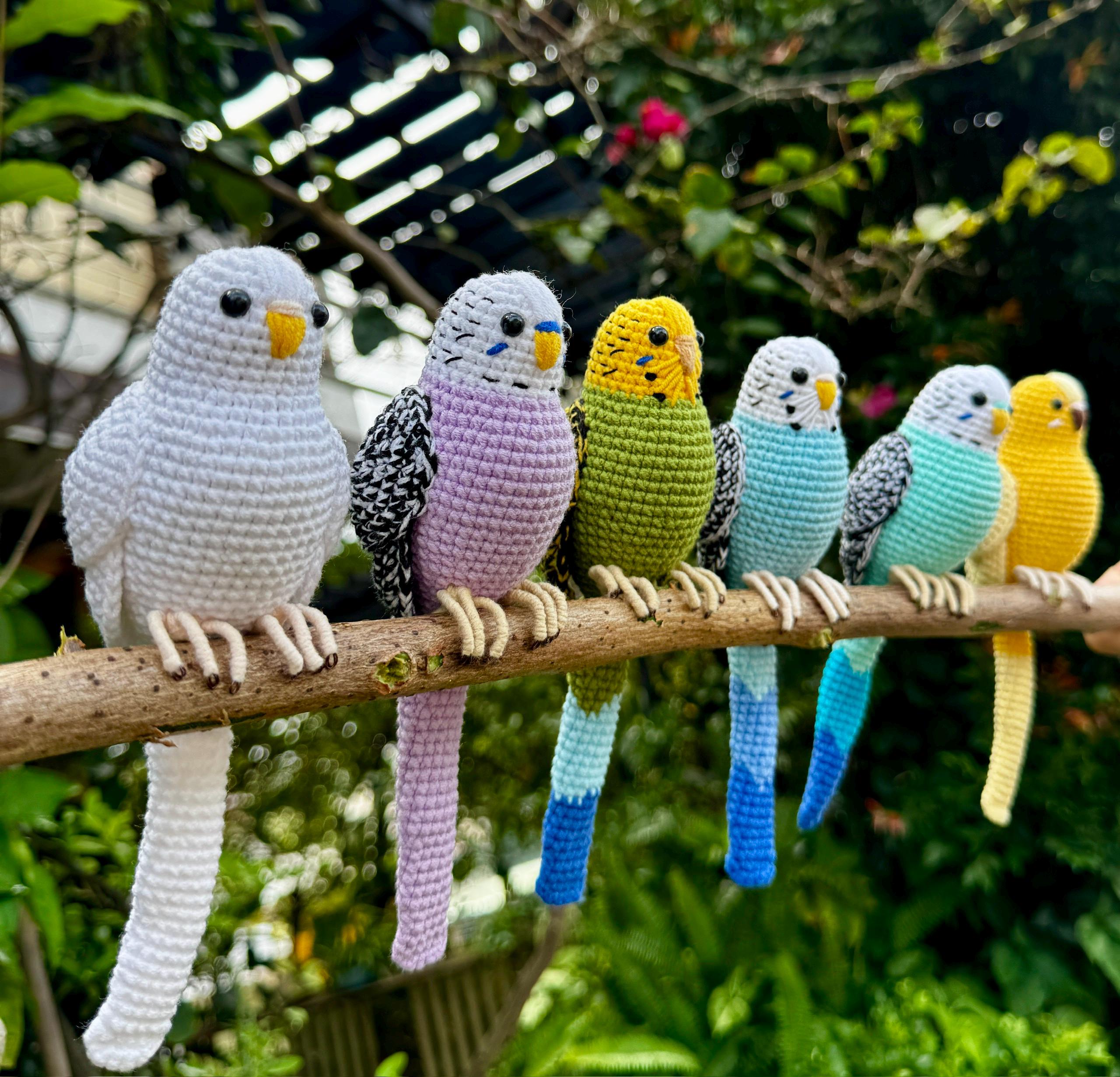 編みぐるみ セキセイインコ オカメインコ 〈ちぃ〉 編みぐるみ