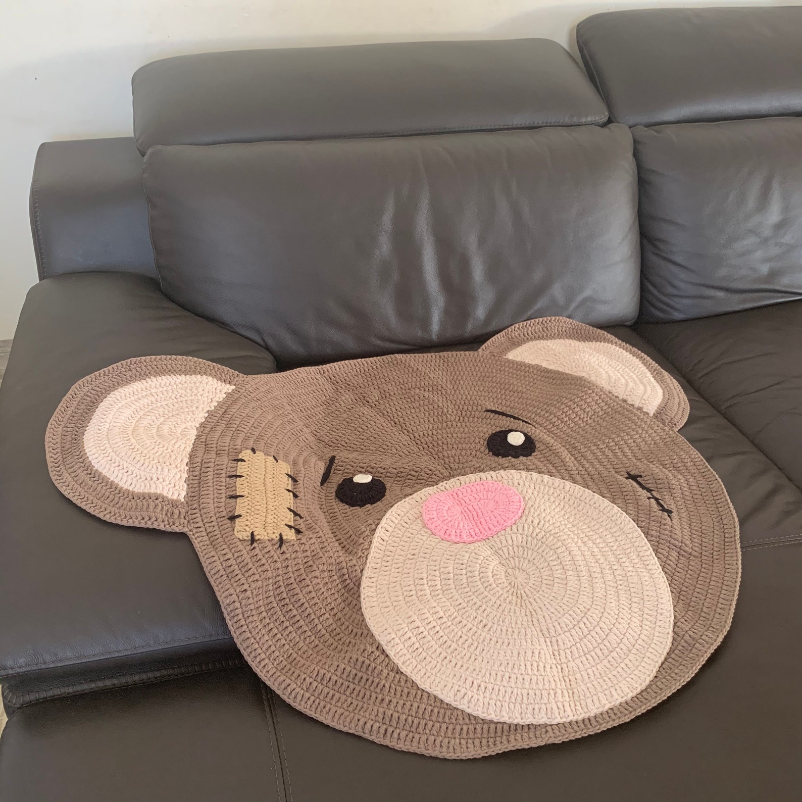 Handmade Crochet Play Mat BEAR MAT Home Decor BEAR Mat Soft Etsy