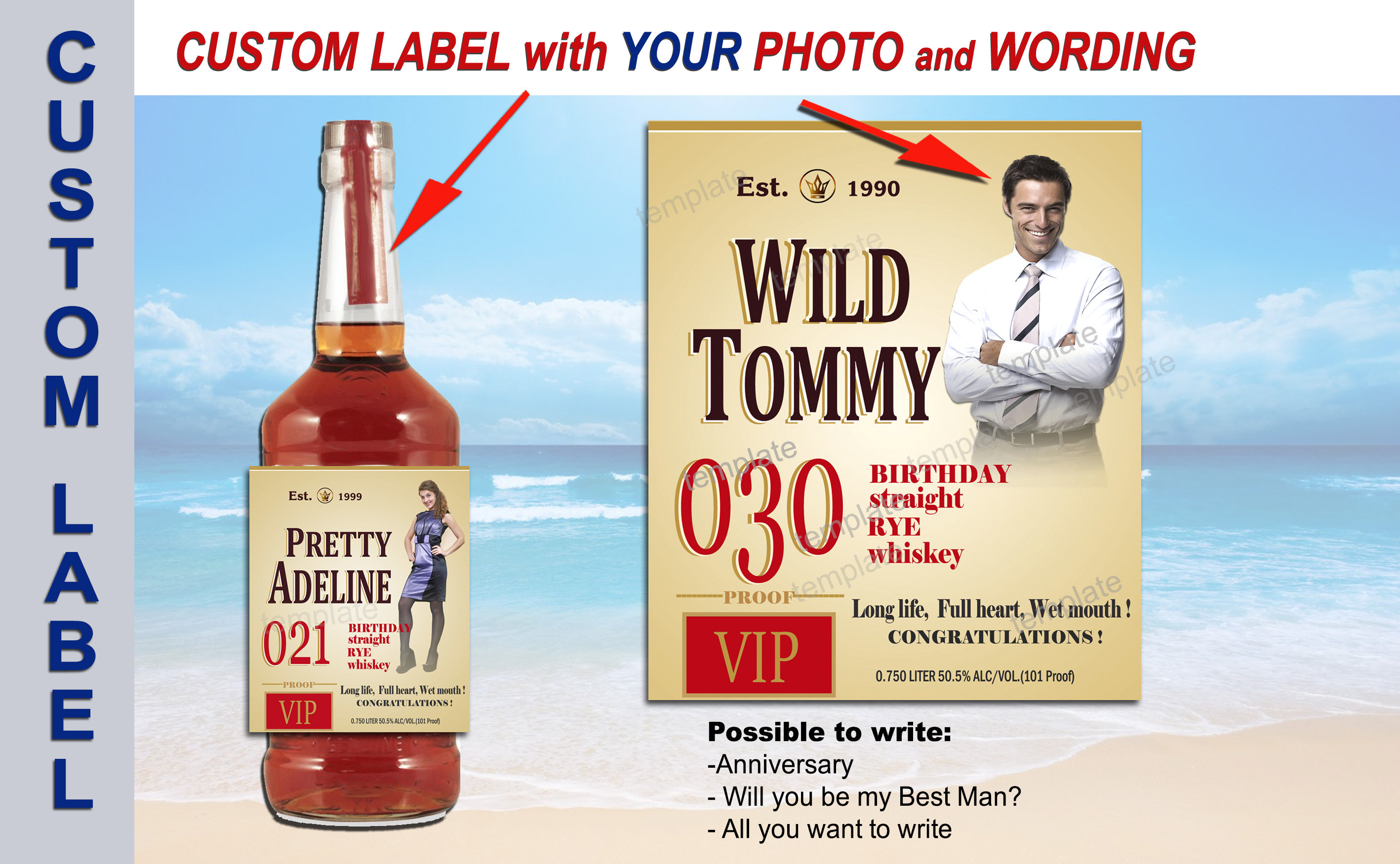 Whiskey Whisky Bourbon CHRISTMAS PERSONALISED BOTTLE LABELS BIRTHDAY PRESENT Whiskey Whisky Bourbon CHRISTMAS PERSONALISED BOTTLE LABELS BIRTHDAY PRESENT