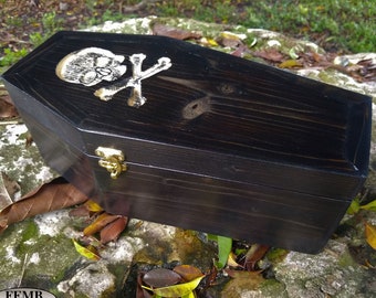 Coffin Box Halloween Decor, Wine Box Coffin Shape, Candy Box Casket, Halloween Wedding Wine Gift, Goth Jewelry Box, Gothic Box, Wooden Decor