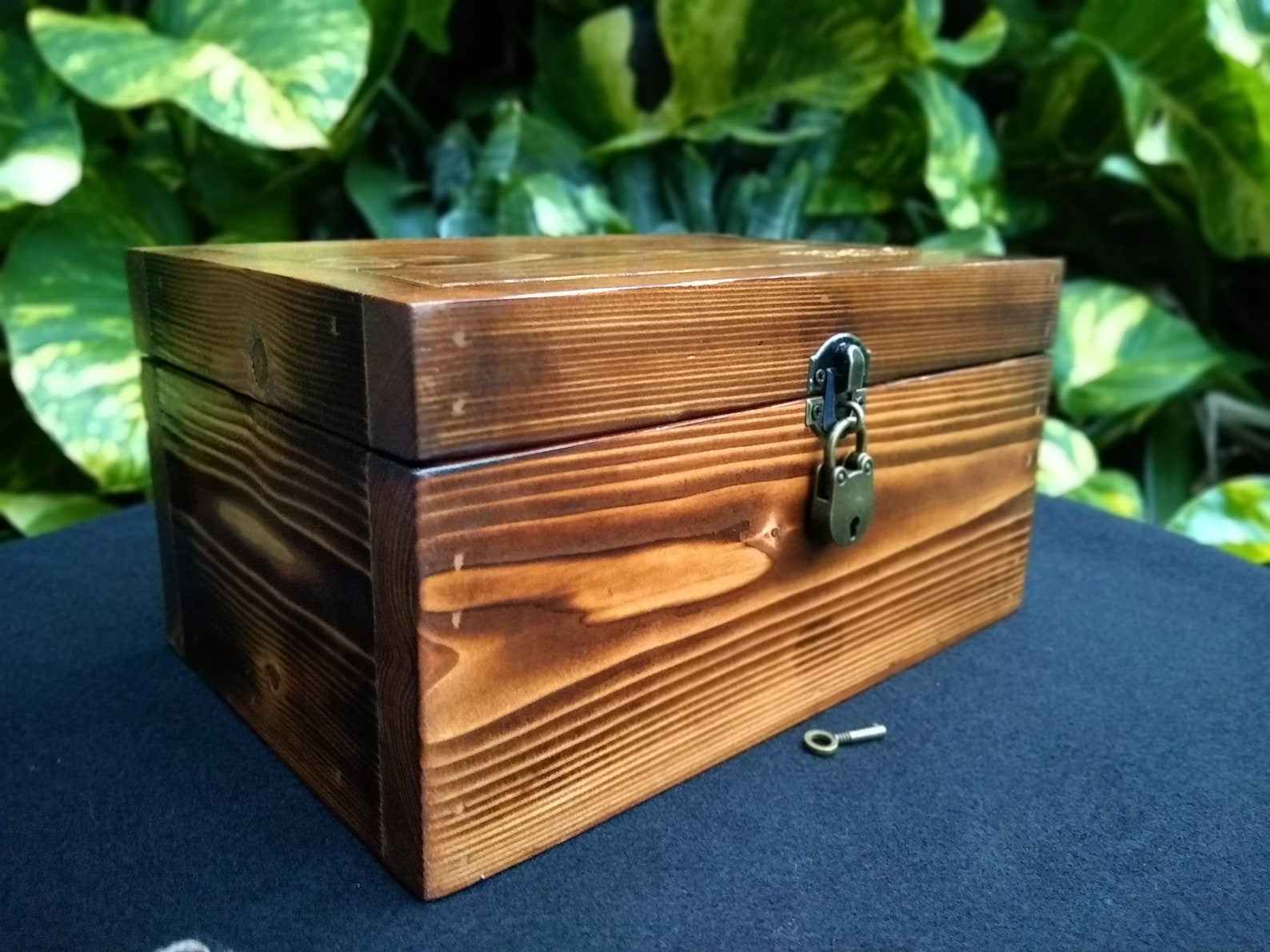 Personalized Wooden Box with Lock Mens Valet Box Etsy