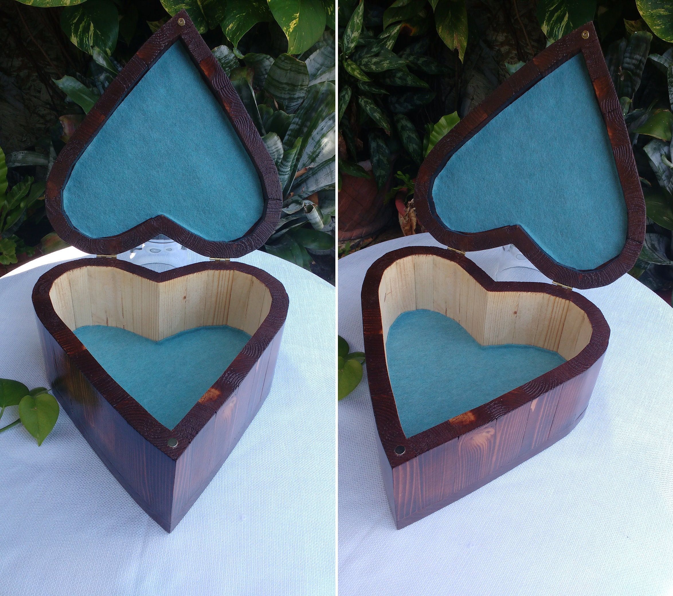 HeartShaped Keepsake Box Heart Jewelry Box Mothers Day Etsy