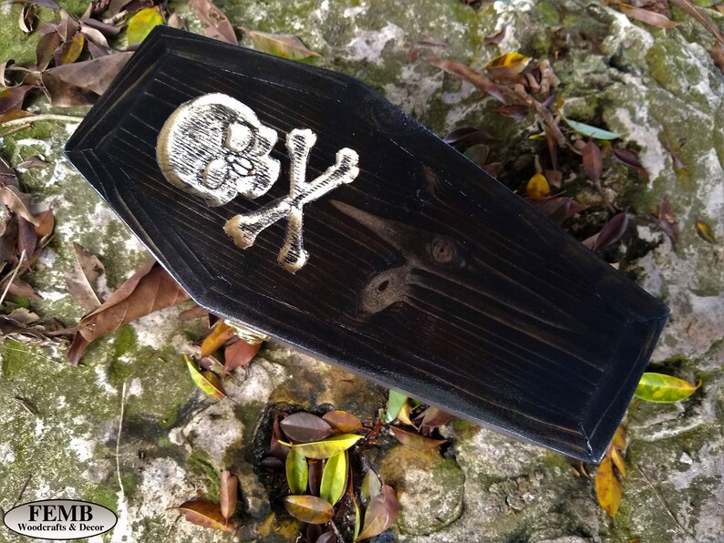 Coffin Box Halloween Decor Wine Box Coffin Shape Candy Box image 4