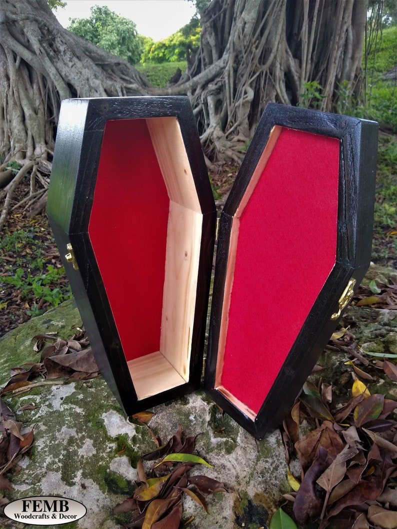 Coffin Box Halloween Decor Wine Box Coffin Shape Candy Box image 6