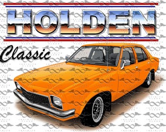 Holden LH Torana Sedan ORANGE flag/banner 150cm x 90cm NEW