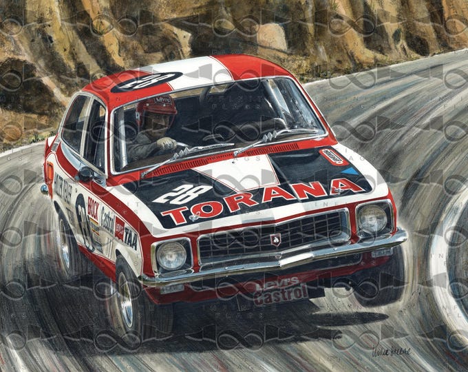 Featured listing image: 1972 Bathurst Holden Torana XU1 Peter Brock Flag Banner - Motorsport Decor - 150cm x 95cm
