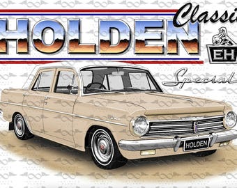 Holden EH Special Sedan BEIGE flag/banner 150cm x 90cm NEW
