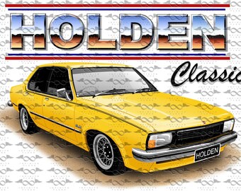 Holden UC Torana Sedan YELLOW flag/banner 150cm x 90cm NEW