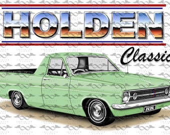 Holden HR Ute GREEN flag/banner 150cm x 90cm NEW