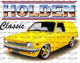 Holden TD Gemini Panel Van YELLOW flag/banner 150cm x 90cm NEW