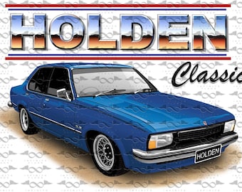 Holden UC Torana Sedan BLUE flag/banner 150cm x 90cm NEW