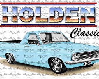 Holden HR Ute BLUE flag/banner 150cm x 90cm NEW