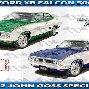 Ford Falcon XB Coupe John Goss Special 2 car flag/banner 150cm x 90cm NEW image 1