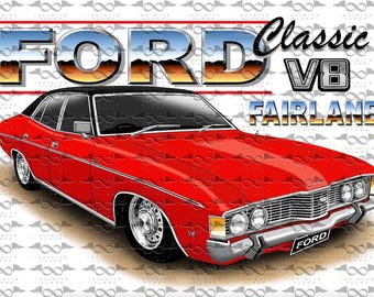 Ford ZF Fairlane Sedan RED flag/banner 150cm x 90cm NEW