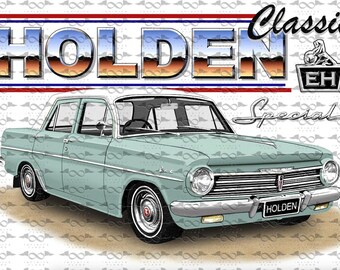 Holden EH  Special Sedan GREEN flag/banner 150cm x 90cm NEW