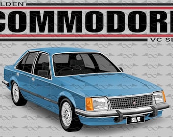 Holden VC Commodore SL/E Sedan BLUE flag/banner 150cm x 90cm New