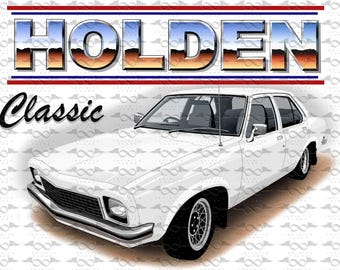 Holden LH Torana Sedan WHITE flag/banner 150cm x 90cm NEW