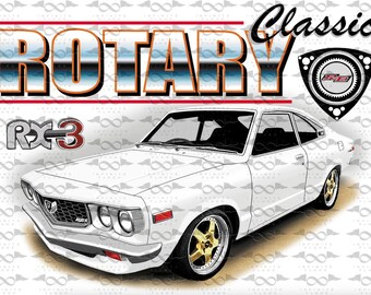 Bandera/bandera blanca Mazda RX3 Rotary de 150 cm x 90 cm NUEVA