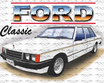 Bandera/bandera blanca para Ford ZJ Fairlane Sedan, 150 cm x 90 cm, nueva.