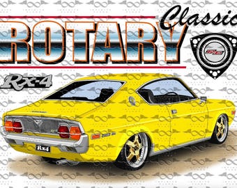 Mazda RX4 Rotary YELLOW flag/banner 150cm x 90cm NEW