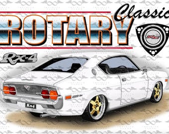 Mazda RX4 Rotary WHITE flag/banner 150cm x 90cm NEW