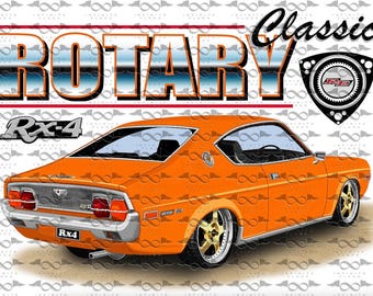 Mazda RX4 Rotary ORANGE flag/banner 150cm x 90cm NEW