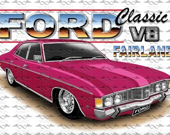 Ford ZF Fairlane Sedan PURPLE flag/banner 150cm x 90cm NEW