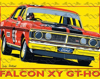 1971 Allan Moffat Bathurst winning Ford XY Falcon flag/banner 130cm x 90cm NEW