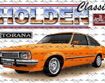 Holden UC Torana Hatchback ORANGE flag/banner 150cm x 90cm NEW