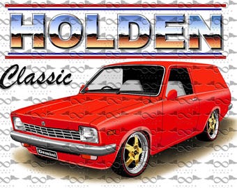 Holden TD Gemini Panel Van RED flag/banner 150cm x 90cm NEW