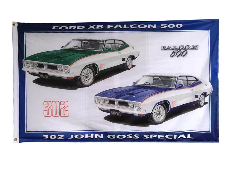 Ford Falcon XB Coupe John Goss Special 2 car flag/banner 150cm x 90cm NEW image 2