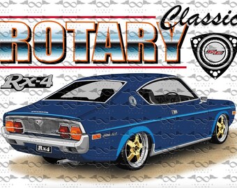 Mazda RX4 Rotary BLUE flag/banner 150cm x 90cm NEW