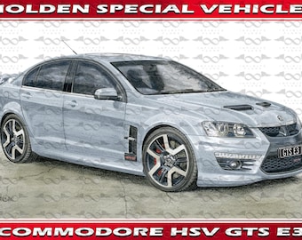 Bandera/estandarte plateado Holden Special Vehicles HSV VE E3 GTS Sedan 150 cm x 90 cm nuevo