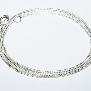 Cadena de plata de ley 925 chapada, cadena para colgante, hermosa cadena para lucir colgante, cadena chapada en plata