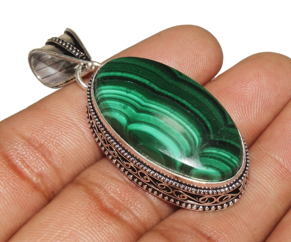 Fatto A Mano In Argento 925 Placcato In Onice Nero Naturale - Foto 4