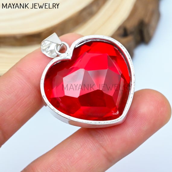 Ciondolo In Pietra Di Luna Rosa Fatto A Mano: Pietra Preziosa In - Foto 7