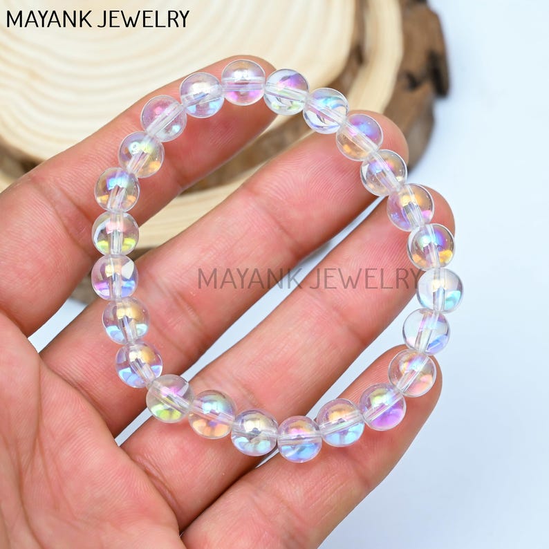 Angela Aura Quartz Beads Gemstone Bracelet