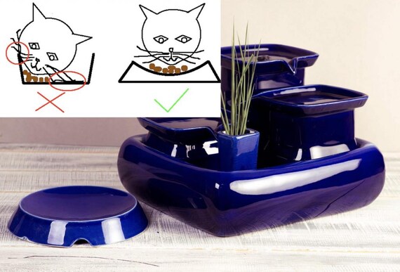 ceramic cat water fountain