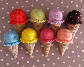 Juguete de helado de hierba gatera: una idea de regalo hecha a mano para amantes de los gatos. Marty Merlin Crochet
