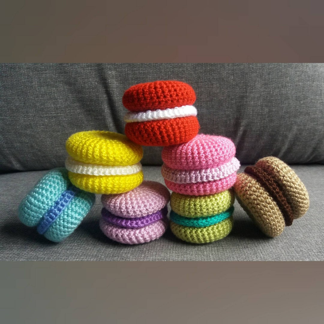 Macaron Cat Toy With Catnip and Cotton Filling. Cat Lover Fun Gift Idea