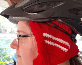 Handgemachte Fahrradhelm Ohrenwärmer: Radfahren Pendler Winter Ausrüstung