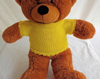 Knitted pullover sweater for Teddy Bear