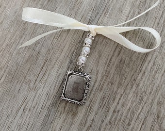 Single Double Triple Quadruple Rectangle Wedding Bouquet Memory Photo Charm Wedding Bouquet Memorial Charm | Wedding Memorial Bouquet Charm