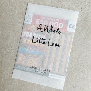 Qualsiasi disegno più grande, 2 libbre, portabomboniere, gratta e vinci per matrimoni, confezioni personalizzate, fazzoletti di carta, porta gratta e vinci