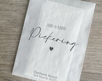 Any Design Personalised Wedding Tissue Packs | Personalised Wedding Confetti Packs | Happy Tears | Tissue Packets | No Ugly Crying