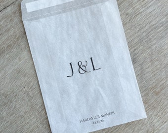 Jedes Design Personalisierte Hochzeit Confetti Packs | Personalisierte Hochzeit Taschentücher | Werfen Sie etwas Liebe | Konfetti Packungen | Taschentuch Päckchen