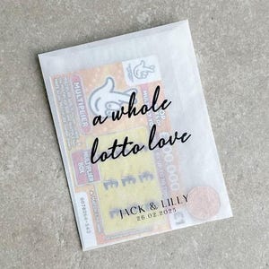 Tout modèle de mariage personnalisé | Lots de cartes à gratter personnalisées pour mariage | Larmes de joie | Paquets de mouchoirs en papier | Porte-cartes à gratter