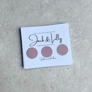 Carte à gratter de mariage personnalisée au design quelconque Gagnez un verre à gratter pour votre prix Cartes de cadeaux de mariage Cartes à jetons Cadeau de papeterie de mariage